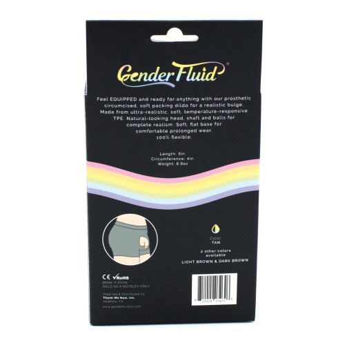 Gender Fluid 5 Inch Soft Packer Tan