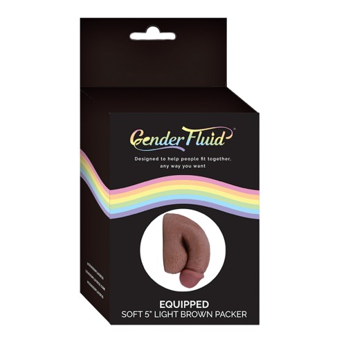 Packer Suave de 5 pulgadas Gender Fluid Marrón Claro