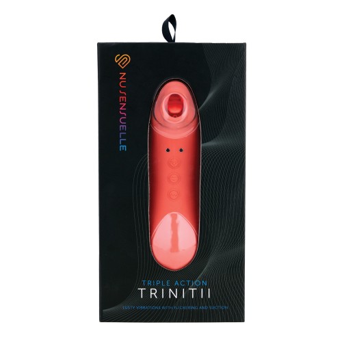 Nu Sensuelle Trinitii Tongue Vibe Coral