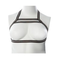 Gender Fluid Silver Lining Harness XL-XXXL Black Silver