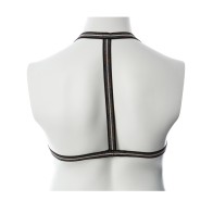 Gender Fluid Silver Lining Harness XL-XXXL Black Silver