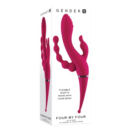 Vibrador Gender X Cuatro por Cuatro para Estimulación Única