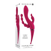 Gender X Four by Four Vibrator for Unique Stimulation