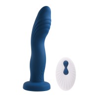 Gender X Snuggle Up Dual Motor Strap On Vibe Blue