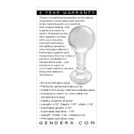 Gender X The Baller Clear Glass Plug for Unique Sensation