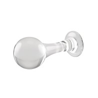 Gender X The Baller Clear Glass Plug for Unique Sensation