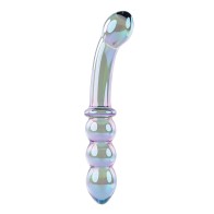 Gender X Lustrous Galaxy Wand Dual Ended Glass Massager Green