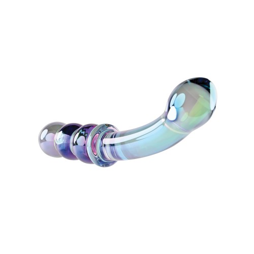 Gender X Lustrous Galaxy Wand Dual Ended Glass Massager Green