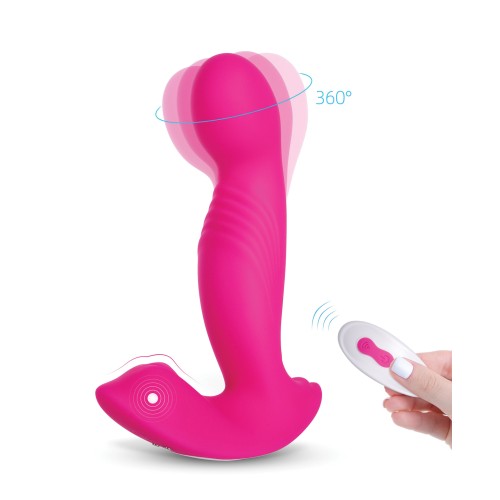 Vibrador de Puntos G Crave Rosa con Cabeza Rotativa - Doble Estimulación