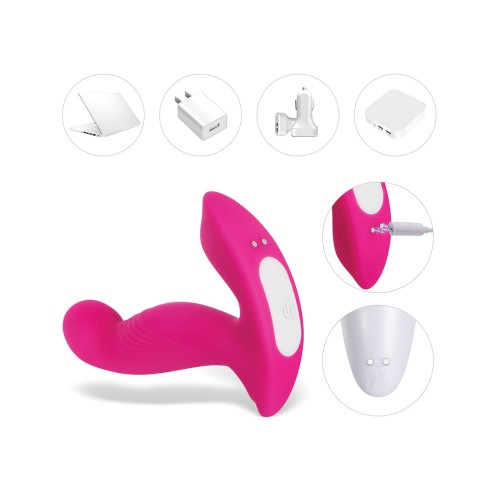 Vibrador de Puntos G Crave Rosa con Cabeza Rotativa - Doble Estimulación