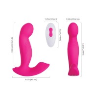 Vibrador de Puntos G Crave Rosa con Cabeza Rotativa - Doble Estimulación