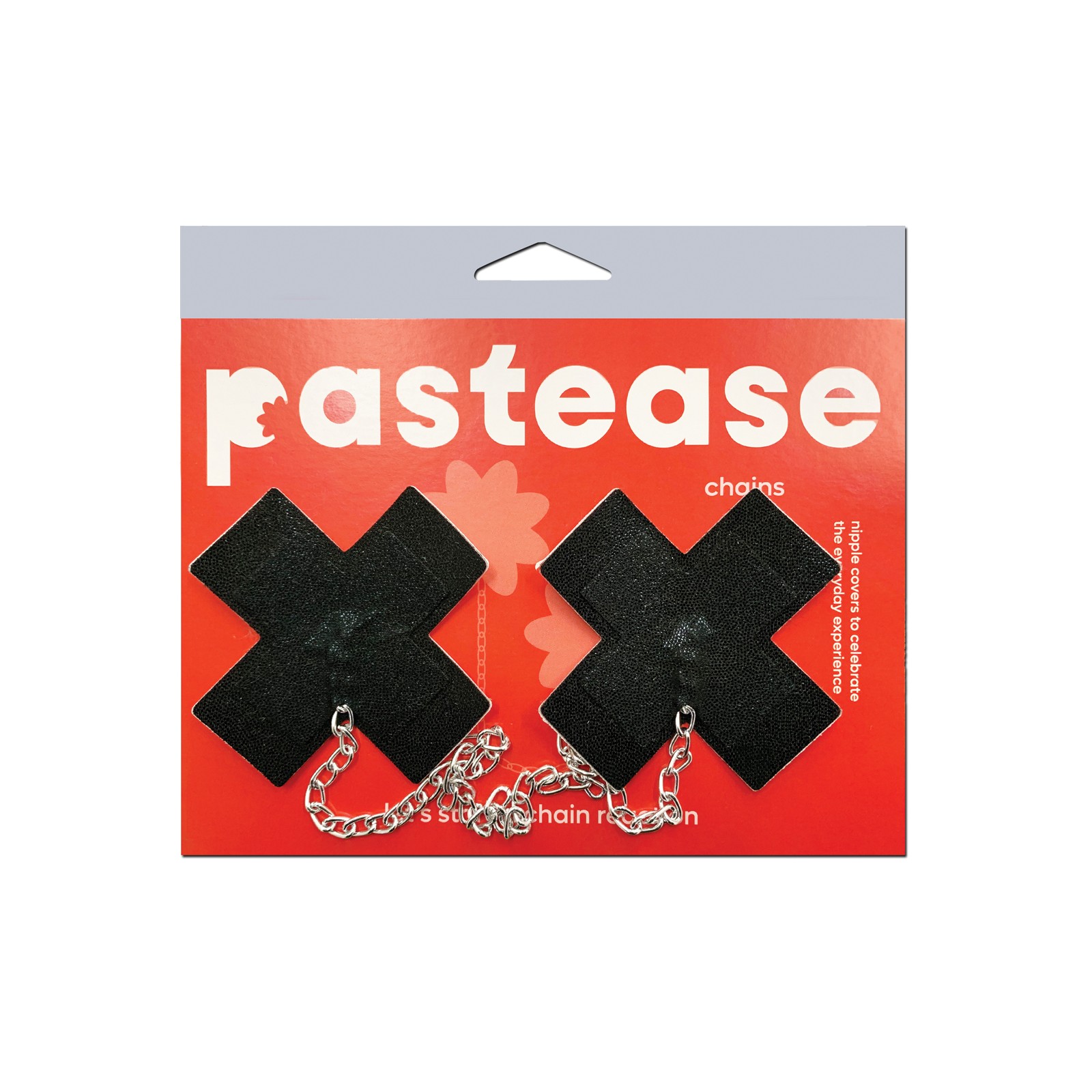 Pastease Chain Plus X Nipple Covers Black