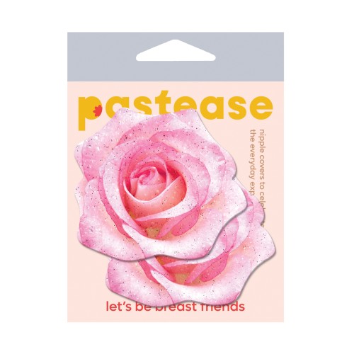 Pastease Velvet Blooming Rose Nipple Covers Pink