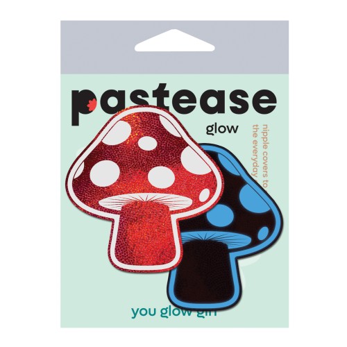 Pastease Shiny Glow in the Dark Red Shroom Pasties