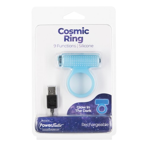 Cosmic Cock Ring with Rechargeable Bullet