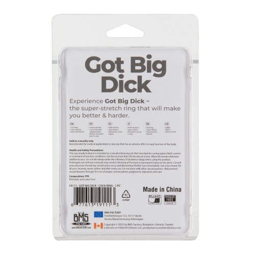 Anillo para el Pene Got Big Dick para un Placer Mejorado