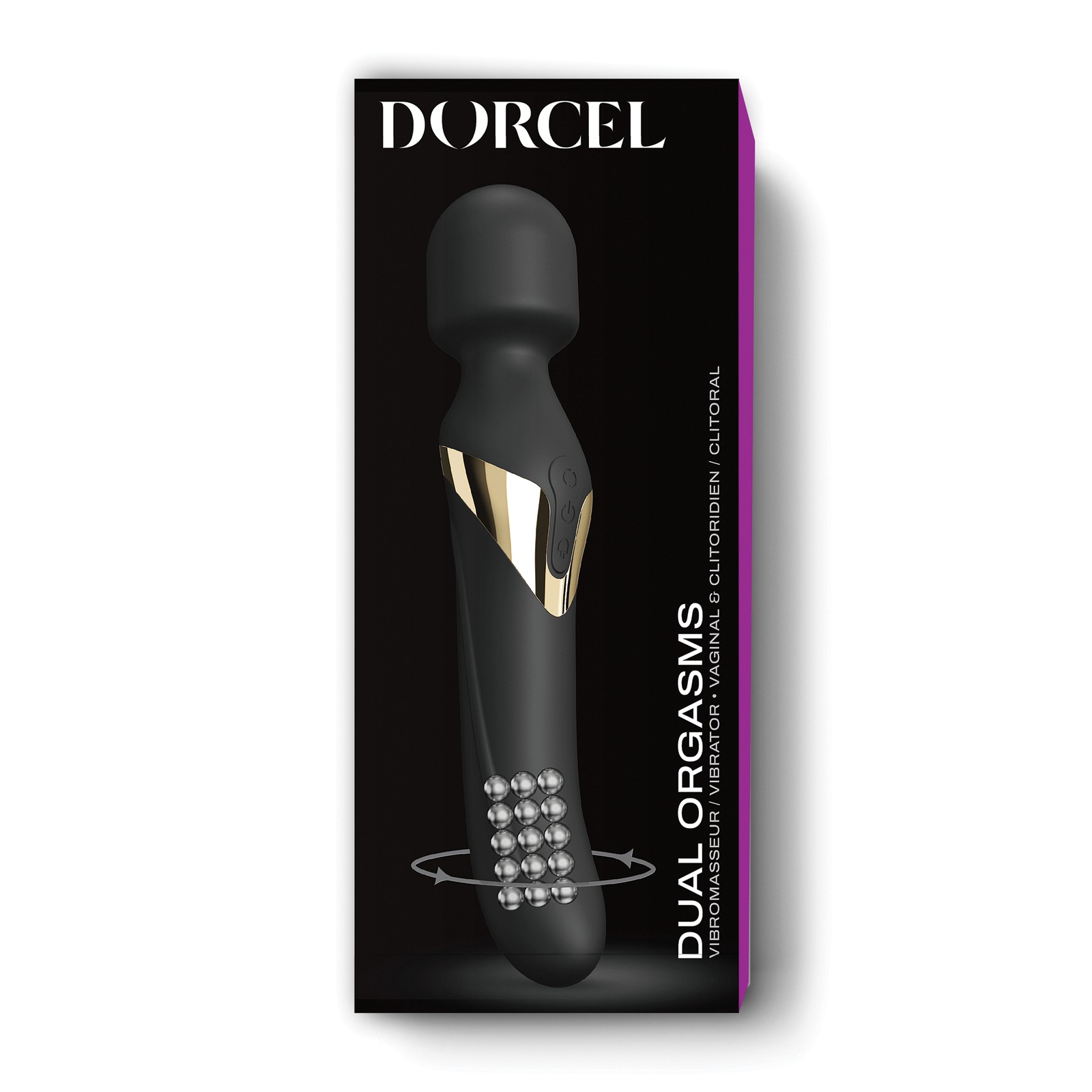 Dorcel Dual Orgasms Wand Black Gold