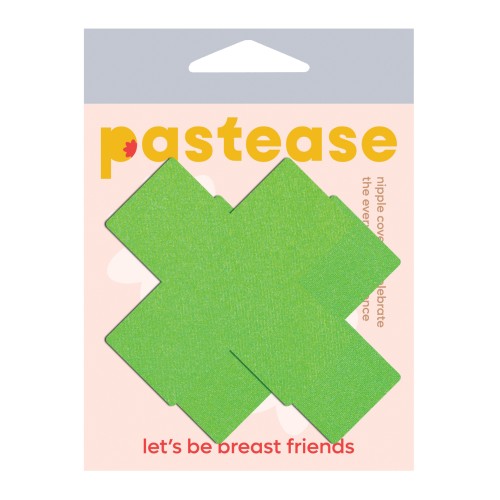 Pastease Basic Plus X Nipple Pasties Neon Green