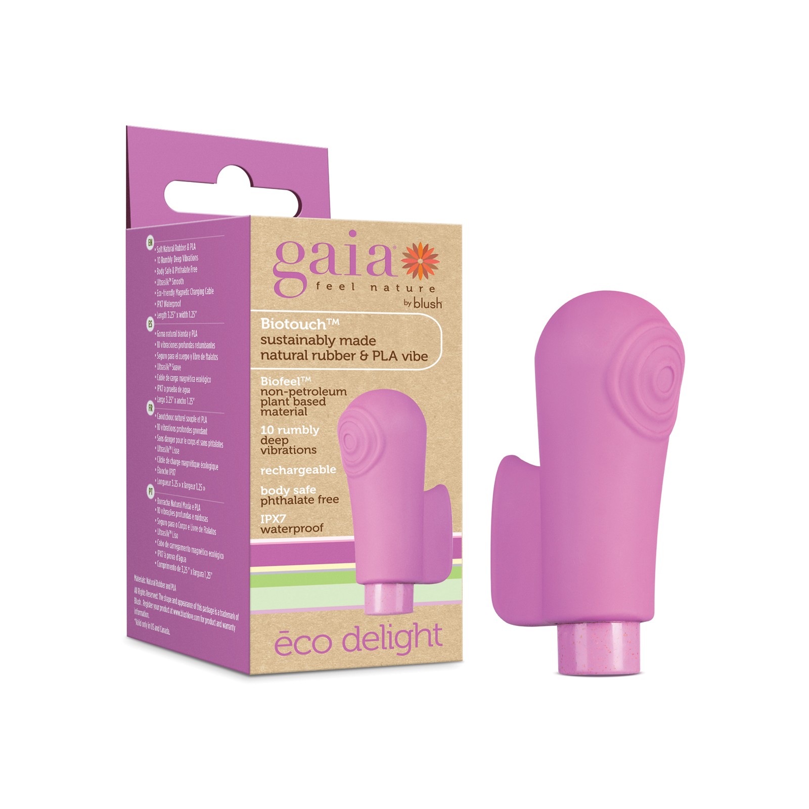 Vibrador Blush Gaia Eco Delight Morado