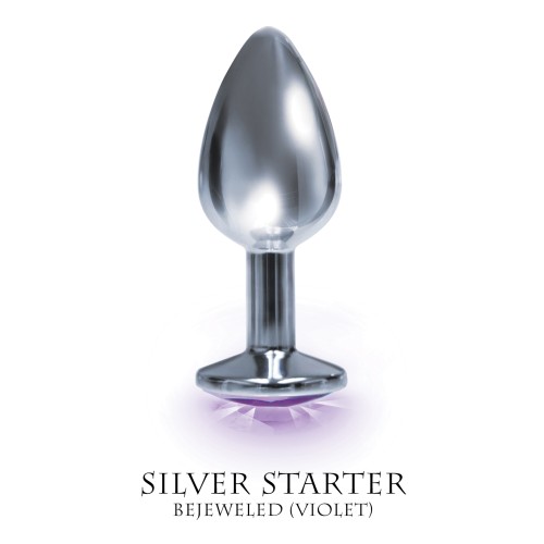 Plug Bejeweled de Acero Inoxidable The 9's Violeta