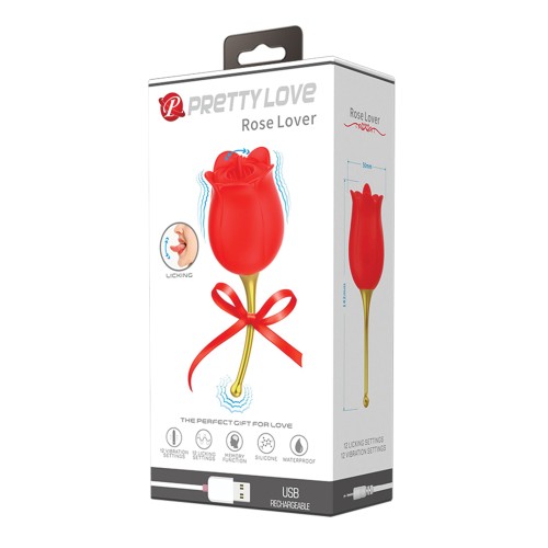 Vibrador Rosa Amante con Lengua de Pretty Love