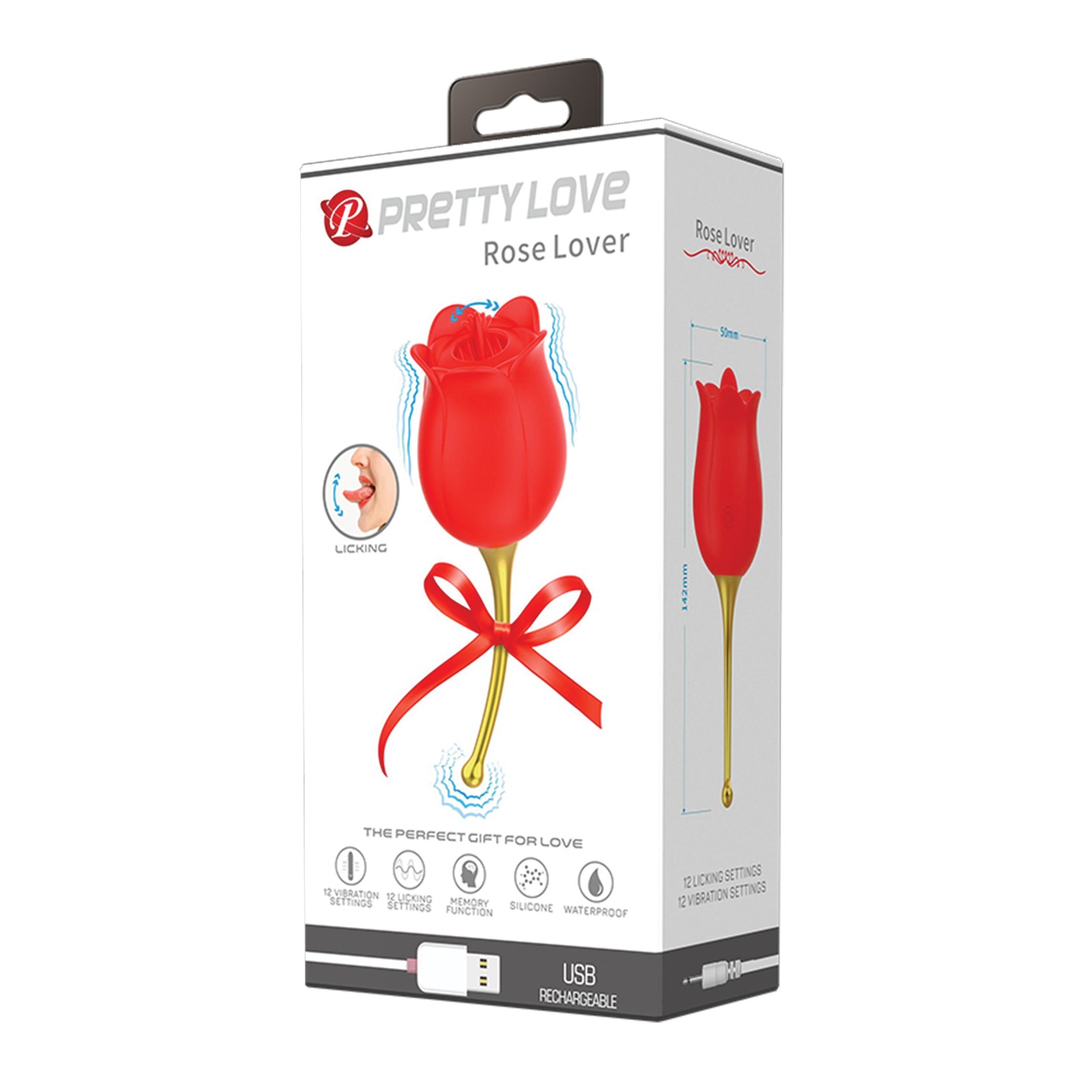 Vibrador Rosa Amante con Lengua de Pretty Love