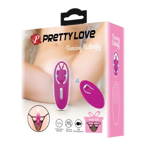 Vibrador Panty Mariposa Bailarina Pretty Love - Fucsia