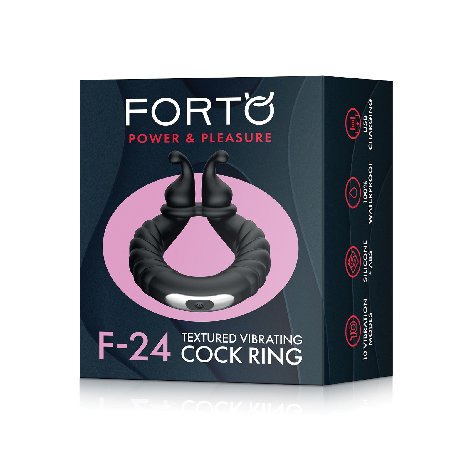 Forto F-24 Textured Cock Ring for Enhanced Pleasure