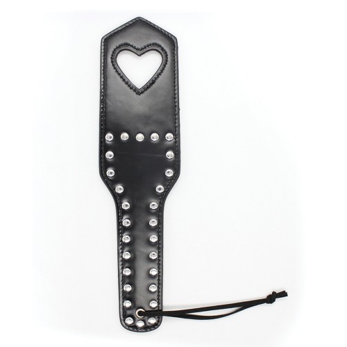 Plesur Cut-Out Heart Studs Paddle Black