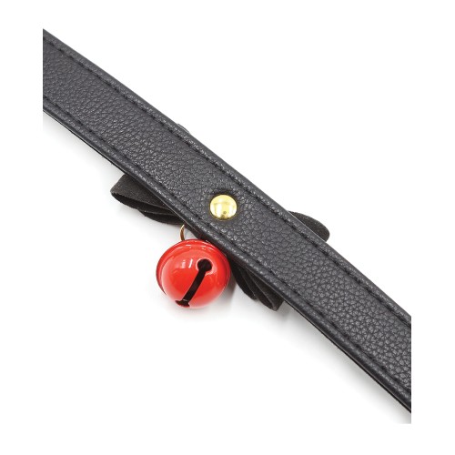 Plesur Cat Bell Bow Tie Collar - Black