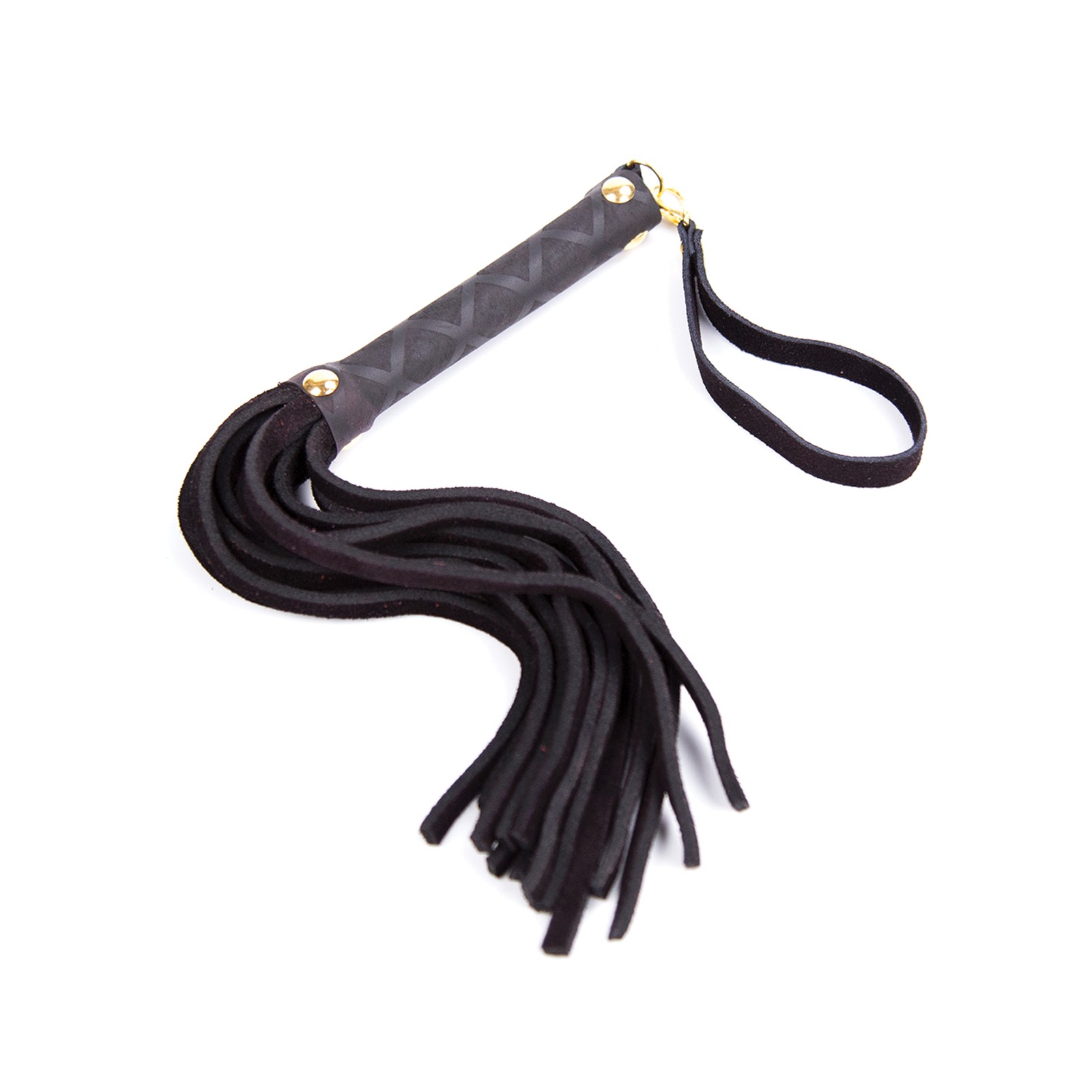 Flogger Mini de Cuero Plesur Negro