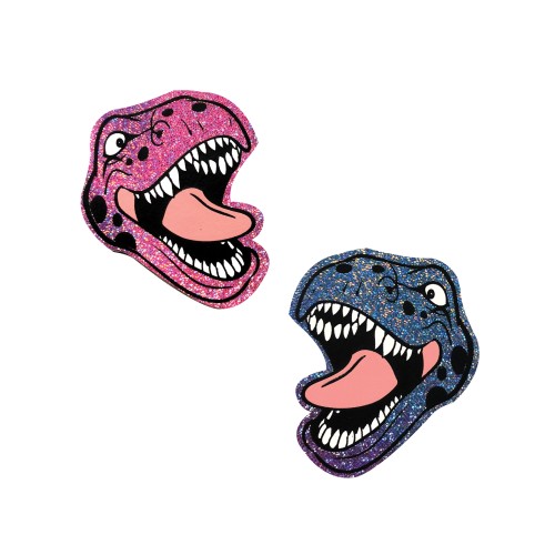 Neva Nude Black Light Dinosaur Pasties for Raves