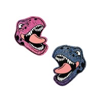 Neva Nude Black Light Dinosaur Pasties for Raves