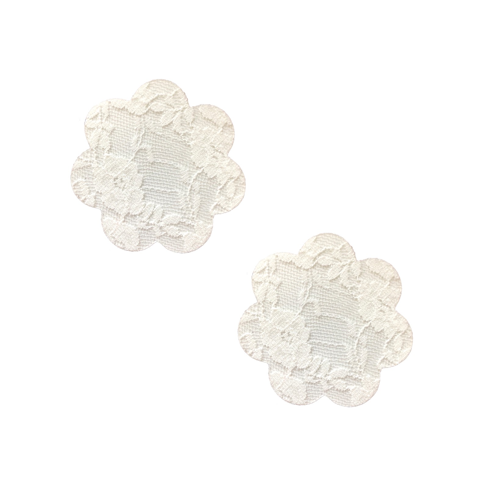 Neva Nude Lace Petal Flower Pasties White O/S