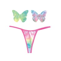 Neva Nude Naughty Knix Rainbow G-String & Pasties