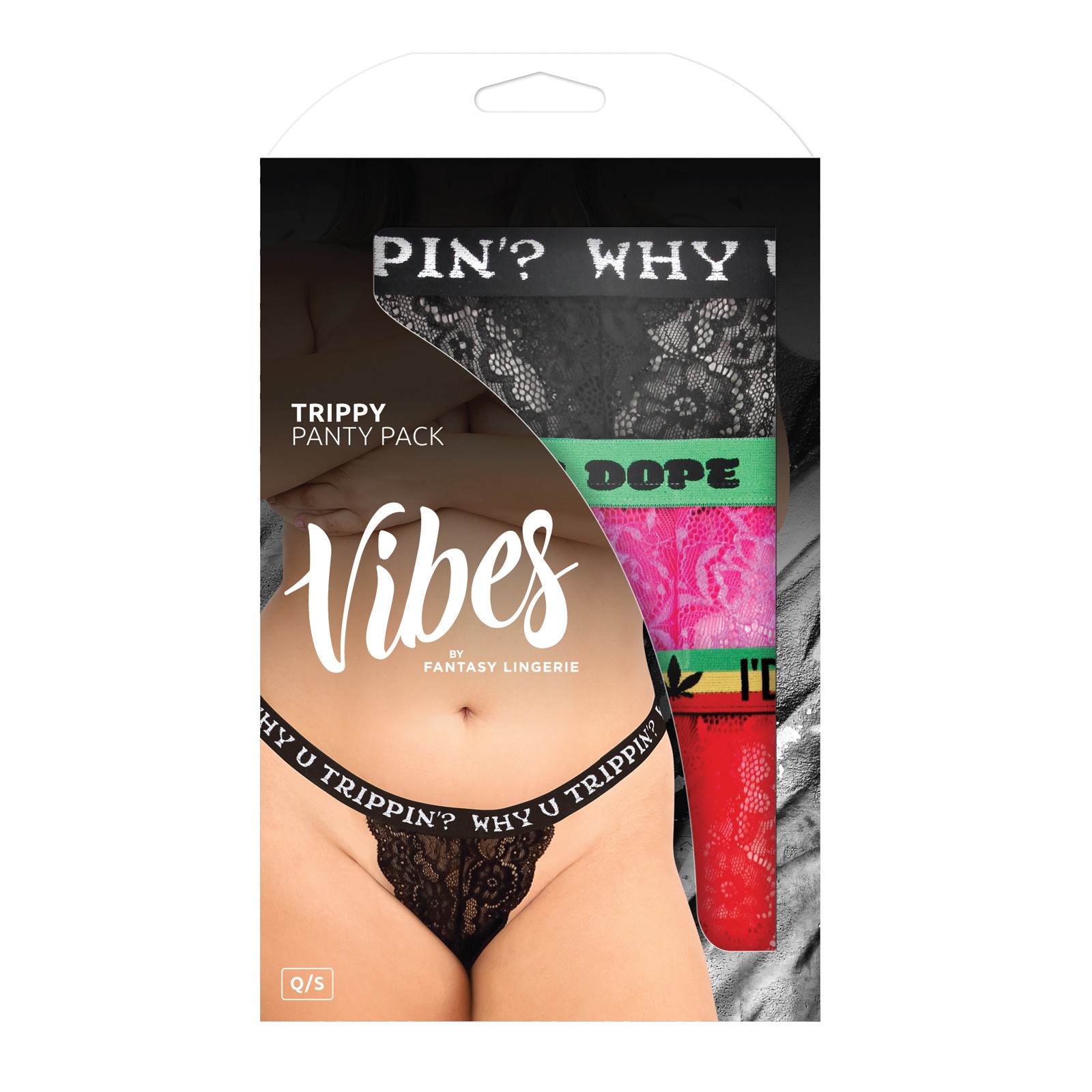 Vibes Trippy 3 Pack Thongs - Assorted Colors QN