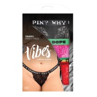 Vibes Trippy 3 Pack Thongs - Assorted Colors QN