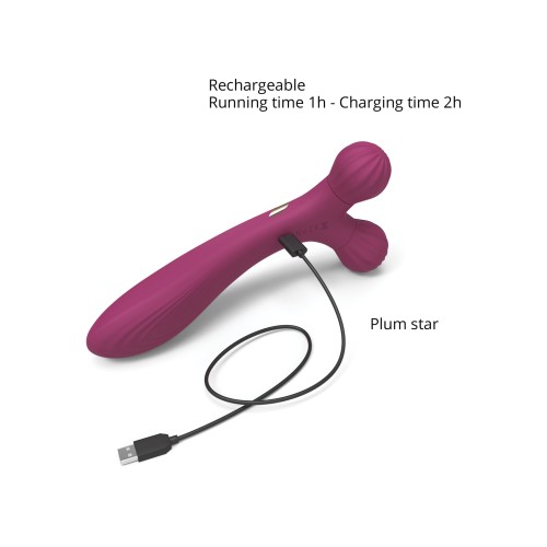 Love to Love Fireball Forked Vibrator for Intense Relaxation