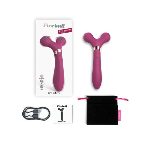 Love to Love Fireball Forked Vibrator for Intense Relaxation