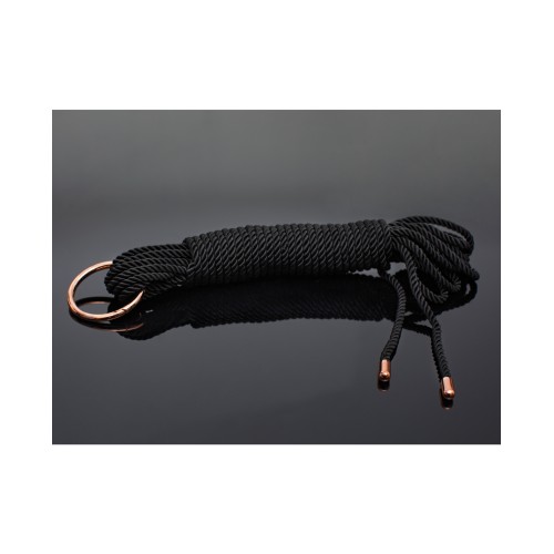 Pleasure Collection Silky Smooth Rope Black/Rose Gold