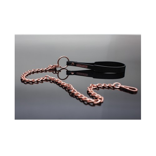 Pleasure Collection Leash Black Rose Gold