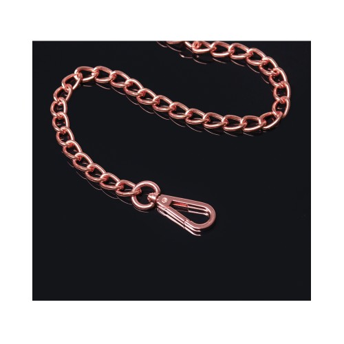 Pleasure Collection Leash Black Rose Gold