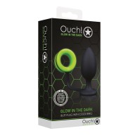 Ouch Glow in the Dark Butt Plug with Cock Ring