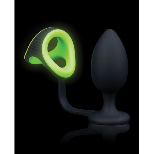 Shots Ouch Glow in the Dark Butt Plug Cock Ring Ball Strap