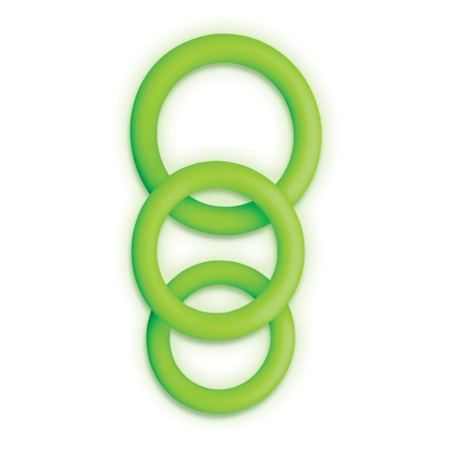 Glow in the Dark 3 Piece Cock Ring Set