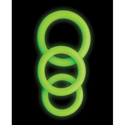 Glow in the Dark 3 Piece Cock Ring Set