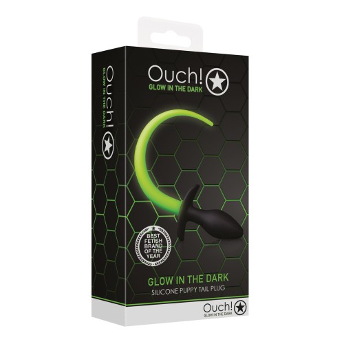 Ouch Puppy Tail Plug Glow in the Dark