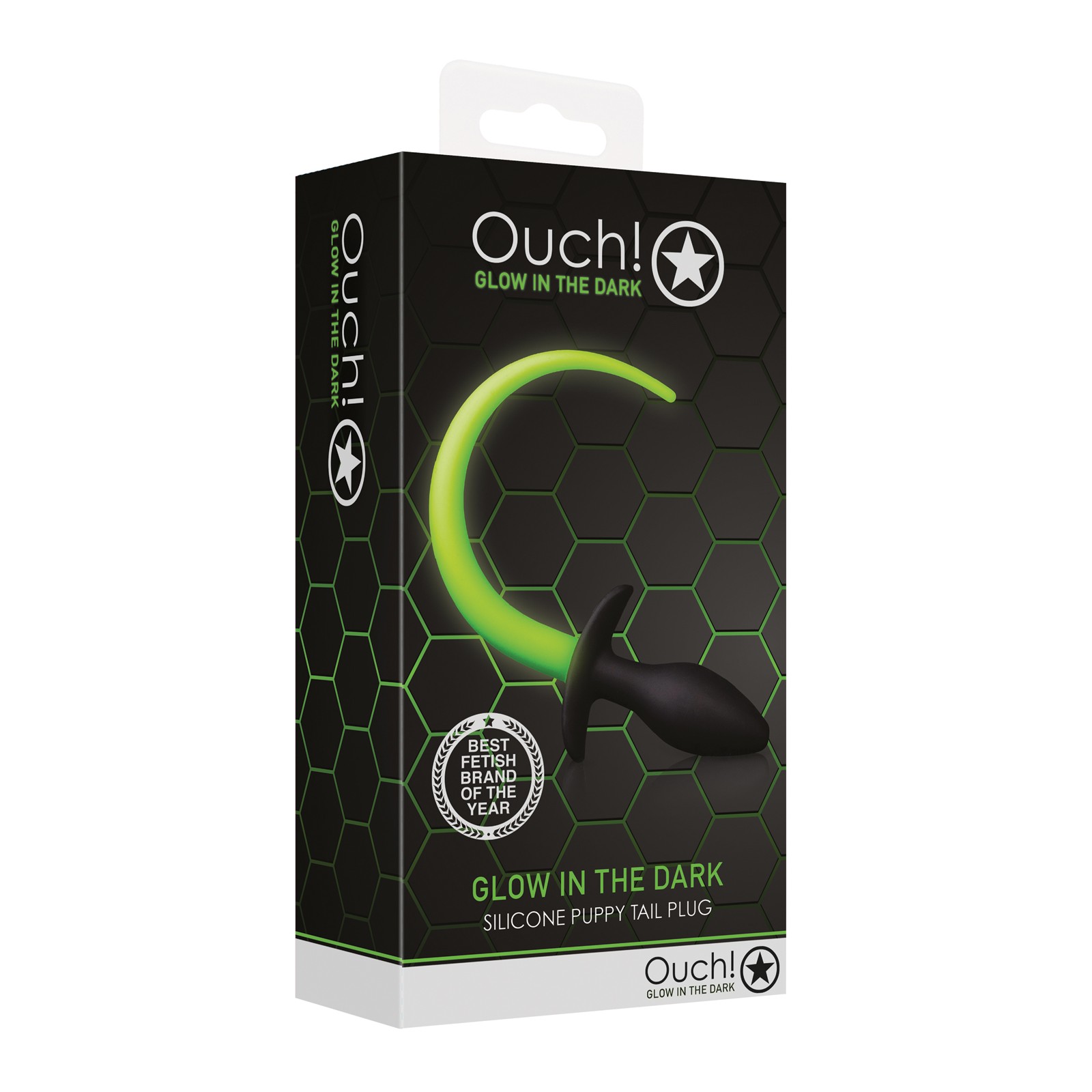 Ouch Puppy Tail Plug Glow in the Dark