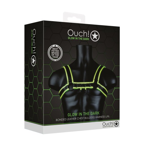 Ouch Glow in the Dark Bulldog Harness for Bondage Fun