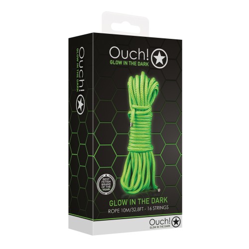 Cuerda de Bondage Ouch que Brilla en la Oscuridad 10m